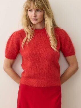 Marine Layer Suri Alpaca Puff Sleeve Sweater